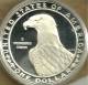 USA UNITED STATES 1 DOLLAR EAGLE EMBLEM FRONT LA OLYMPIC GAME BACK 1983 AG SILVER KM209 READ DESCRIPTION CAREFULLY !!! - Commemorative