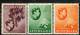 Seychelles 1938-41 - 2c On Chalky, 3c Green & 3c Orange On Chalky SG135-136a MH Cat £14.75 SG2020- See Description Below - Seychelles (...-1976)