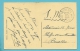 Kaart Met Stempel OOSTENDE 2C Op 20/08/1914 (Offensief W.O.I) - Zona Non Occupata