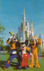 CPA ANAHEIM- DISNEYLAND, MICKEY MOUSE, GOOFY, PLUTO, CASTLE - Anaheim