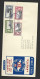 Jamaica 1955 Tercentenery Set 4 On Illustrated Locally Addressed FDC , Oval Violet Date Stamp - Jamaica (...-1961)