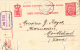 10313# LUXEMBOURG ENTIER CARTE POSTALE ARMOIRIES Obl KAYL 1921 PHARMACIE Pour MONTBELIARD DOUBS - Entiers Postaux