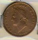 PIECE MONNAIE PENNY GRANDE BRETAGNE #GEORGE IV # 1826 # CUIVRE - D. 1 Penny