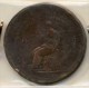 PIECE MONNAIE DEMI PENNY GRANDE BRETAGNE #GEORGE III # 1806 # - B. 1/2 Penny