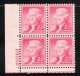 Lot Of 2, #1029 &amp; #1033 Plate # Blocks Of 4 Each US Postage Stamps, Thomas Jefferson, Columbia University - Numéros De Planches