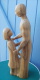 Statue, Sculpture Fait Main, Femme Et Enfant En Bois, Pièce Unique - Madera