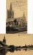 2x Postkarten, Comines ( Nord )  L'Eglise  -  Les Trois Clochers, Gel 1916-17 - Comines-Warneton - Komen-Waasten