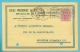 138 Op Kaart Met Firmaperforatie "J.W." Van JULES WAUCQUEZ & Cie Te BRUXELLES - 1909-34