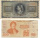 Lot Of 2, Greece #118 1,000 Drachmai 1942 &amp; #204 200 Drachmas 1996 Banknotes Currency - Griechenland