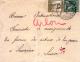 MILITARIA 14 -18 - BUREAU FEMINISTE DE RENSEIGNEMENT LAUSANE - POSTE MILITAIRE1915+ARLON MANUSCRIT - TIMBRE N°20 ET 110 - Zona Non Occupata