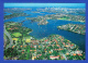 CARTE POSTALE - AERIAL VIEW OF HARBOUR. - Covers & Documents