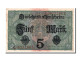 Billet, Allemagne, 5 Mark, 1917, 1917-08-01, TTB - 5 Mark