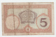 New Caledonia Noumea 5 Francs 1926 "F+" P 36b 36 B - Nouméa (Neukaledonien 1873-1985)