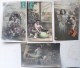 Cpa 4x Photo Montage Enfant Paques Voyagé Cachet Gare De Bellegarde 1911 + Valserine + Thun Plein 1908 Sur Helvetia 10 - Sammlungen, Lose & Serien