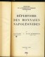 REPERTOIRE DES MONNAIES NAPOLEONIDES # JEAN DE MEY ET BERNARD POINDESSAULT # 1971 # - Libros & Software