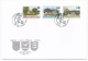 Delcampe - LIECHTENSTEIN - Année Complète 1999 Sur 14 Enveloppes FDC - Annate Complete