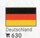 Set 6 Flaggen-Sticker Deutschland In Farbe 7€ Zur Kennzeichnung Von Alben+Sammlungen LINDNER #630 BRD Flag New Germany D - Accessoires