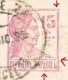 7065. Entero Postal ARENYS De MAR (Barcelona) 1935. Variedad Impresion - 1931-....