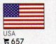 6 Flaggen USA In Farbe Pack 7€ Zur Kennzeichnung Von Büchern, Alben+Sammlungen Firma LINDNER #657 Flags Of United States - 1950-Hoy