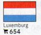 Set 6 Flaggen Luxemburg In Farbe 7€ Zur Kennzeichnung Von Bücher,Alben+Sammlungen Firma LINDNER #654 Flags Of Luxembourg - Archäologie