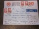 Lettre Recommandé Moscou /RUSSIE Soviétique CCCP URSS USSR Aérogramme Avion Entier Postaux + Timbre Rajoutés - Covers & Documents