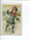 CAMBRAI MAIRESSE CHROMO CALENDRIER NON DATE  PETITE FILLE PATINAGE GLACE PATIN - Small : ...-1900