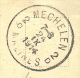 Kaart Met Stempel MECHELEN / MALINES Op 24/09/1914 (Offensief W.O.I.) - Zone Non Occupée