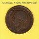 GREAT BRITAIN    1  PENNY  1920  (KM # 810) - D. 1 Penny