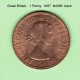 GREAT BRITAIN    1  PENNY  1967  (KM # 897) - D. 1 Penny