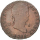 Monnaie, Espagne, Ferdinand VII, 8 Maravedis, 1825, Segovia, TTB, Cuivre - Primi Conii