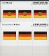 2x3 In Farbe Flaggen-Sticker Deutschland:BRD+DDR 7€ Kennzeichnung Alben Bücher Sammlung LINDNER 630+634 Flags Of Germany - Pixi