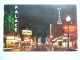 US: Texas Dallas - Theatre Row At Night, Elm Street, Looking East: Palace, Baker's Shoes - 1969 Used, Small Format - Dallas