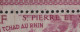 St Pierre Et Miquelon 1946 MH Sc C10 Block Of 10 10fr Chad To Rhine Issue Varieties - Blocks & Sheetlets