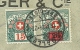 211 Op Brief Met Stempel BRUXELLES Naar ST-GALL (Suisse), Getaxeerd (taxe) Met 15 + 20 (opdruk) Taxe Mixte !!! - 1921-1925 Petit Montenez