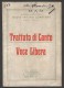 7282-TRATTATO DI CANTO-VOCE LIBERA-TENORE ARTURO QUARTERO-1923 - Film Und Musik