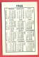 K899 / 1965 - Razgrad - PHARMACY Antibiotic Plant - Calendar Calendrier Kalender - Bulgaria Bulgarie Bulgarien - Petit Format : 1961-70