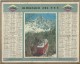 Almanach Des PTT/manque  Feuillets Au Verso  / Chemin De Fer Montenvers Et Les Drus / 1960     CAL175 - Big : 1941-60