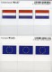 In Farbe 2x3 Flaggen-Sticker Niederlande+Europa 7€ Kennzeichnung Alben Buch Sammlung LINDNER 655+637 Flag Nederland CEPT - Poëzie