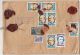 STAMPS ON REGISTERED COVER, NICE FRANKING, ATHLETICS, HORSE, PERSONALITIES, WAX SEALS, 1992, ROMANIA - Briefe U. Dokumente