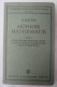 R. Rothe "Höhere Mathematik" Teil I: Differentialrechnung Und Grundformeln D. Integralrechnung Nebst Anwendung, Von 1938 - Schulbücher