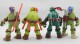 Teenage Mutant Ninja Turtles - Leonardo Michelangelo Donatello Raphael - Plastic Action Figure 4pcs Set - Tortues Ninja