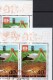 WWF Hafnia 1987 Kopenhagen Korea 2877 4-KB A+C O 6€ Weißstorch Meereswelt Bloque M/s Bird Bloc Philatelic Sheet Bf Corea - Storchenvögel