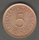 MAURITIUS 5 CENTS 1999 - Mauritius