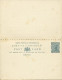 Entier Postal Avec Réponse Payée Penny Half Penny Vert Traces Brunes - Jamaica (...-1961)
