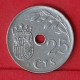 SPAIN  25  CENTIMOS  1937   KM# 753  -    (Nº08014) - 25 Centesimi