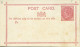 Entier Postal  Carte One Penny Rouge Neuve Victoria - Brieven En Documenten