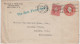 STATI UNITI - UNITED STATES - USA - US - 1917 - Intero Postale - Entier Postal - Stationery - 2 Cents + 2 WEP Perfin - Perfins