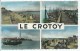 CPSM MULTIVUES COLORISEE LE CROTOY, Format 9 Cm Sur 14 Cm Environ, SOMME 80 - Le Crotoy