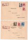 SBZ, 1949, 2 Reco-Briefe Ausland , S50 - Cartas & Documentos