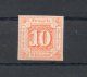 Tour Et Taxis. Etats Du Nord. 10s Orange - Mint